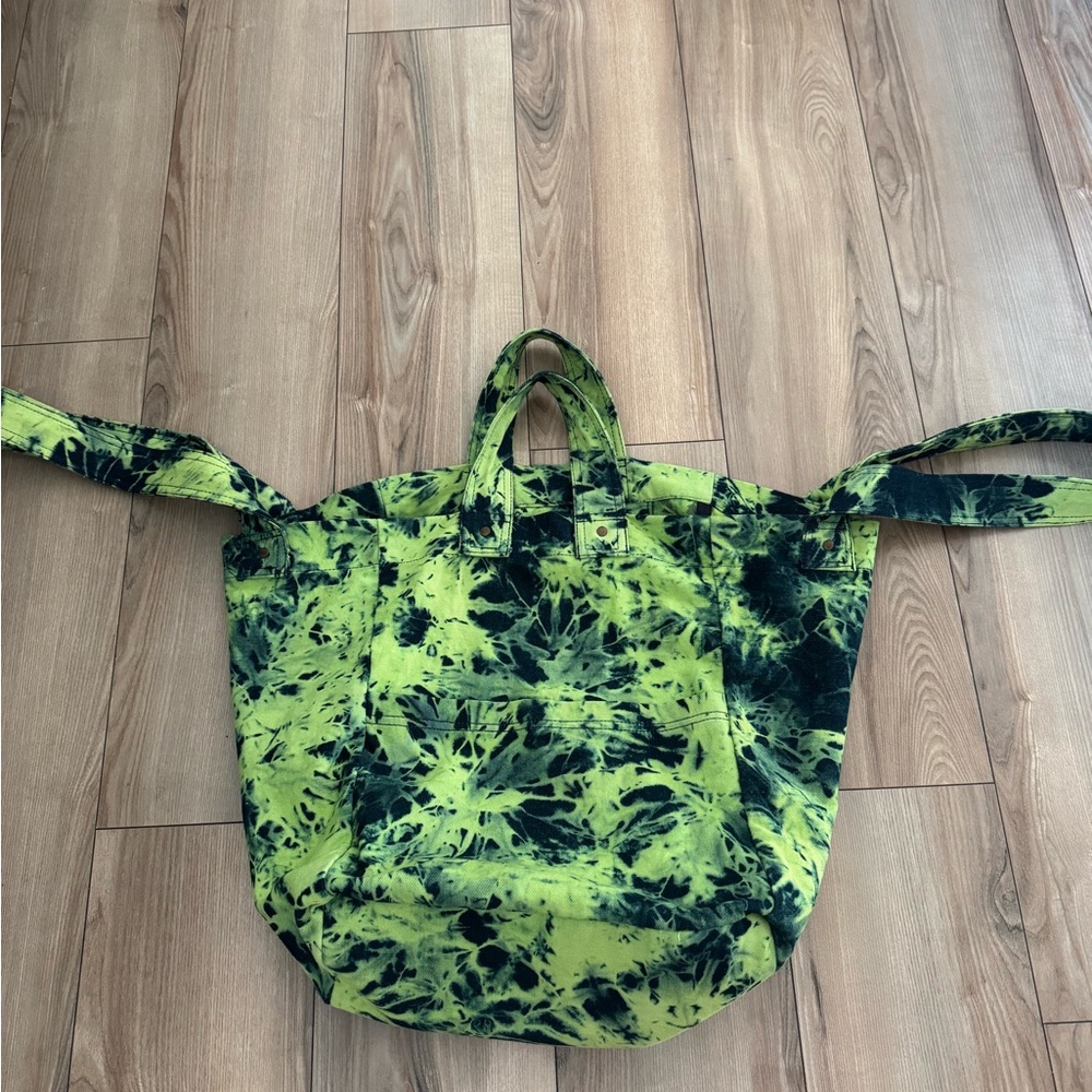 We the Free Denim Oversized Tote in Tie Dye